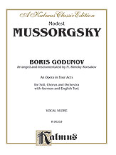 BORIS GODUNOV VOCAL SCORE cover